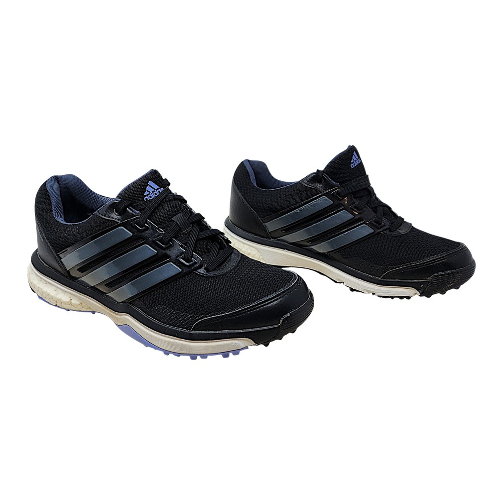 Adidas Womens Golf Shoes sz 8 40 Adipower Boost Waterproof Black Spikeless Cleat